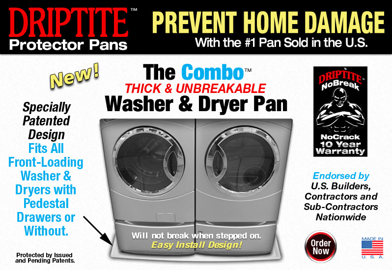 Dual Washer and Dryer Pan